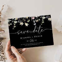 Multicolor Boho Fall Floral Horizontal Wedding