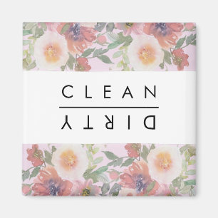 Multicolor Boho Florals Clean/Dirty Magnet