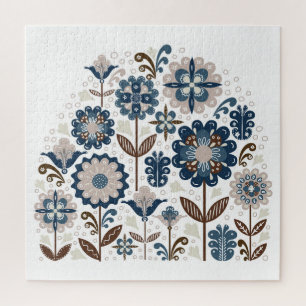 Multicolor Bouquets: Handgezeichnet Puzzle