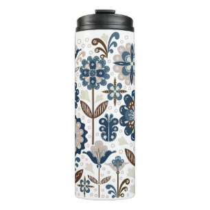 Multicolor Bouquets: Handgezeichnet Thermosbecher