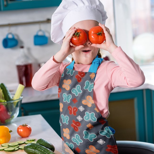 Multicolor Butterfly Schürze (apron)