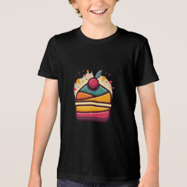 Multicolor Cake Design Bella+Leinwand Jugend Tri-Blend Shirt
