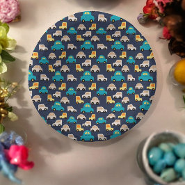 Multicolor Cars Cartoon Pappteller