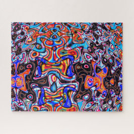 Multicolor Chaos Abstrakt Jigsaw Puzzle