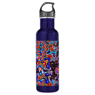 Multicolor Chaos Abstraktes Wasser Flasche Edelstahlflasche