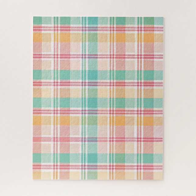 Multicolor Checkered Kariert Puzzle (Vertikal)