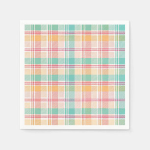 Multicolor Checkered Kariert Serviette