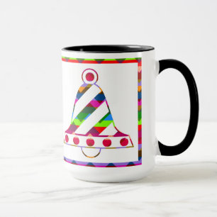 Multicolor Christmas Bells Tasse