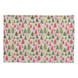 Multicolor Christmas Tree Kissenbezug