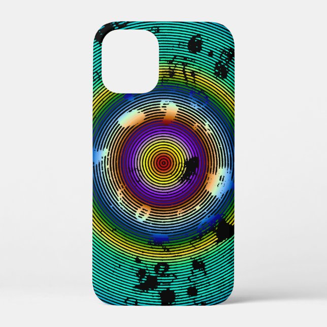 Multicolor Circlone Abstrakt Art Case-Mate iPhone Hülle (Rückseite)