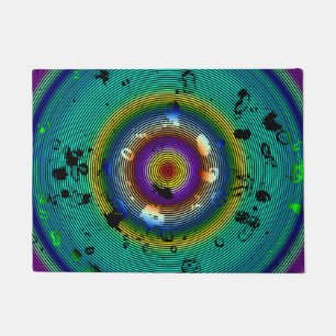 Multicolor Circlone Abstrakt Art Fußmatte