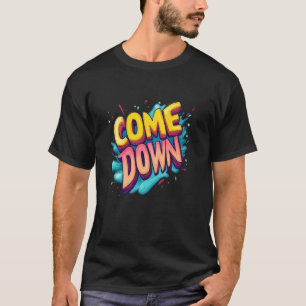 Multicolor Come Down Emblem T-Shirt