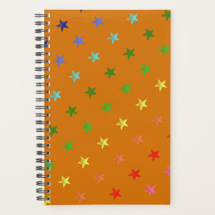 Multicolor Crayon Stars Planer