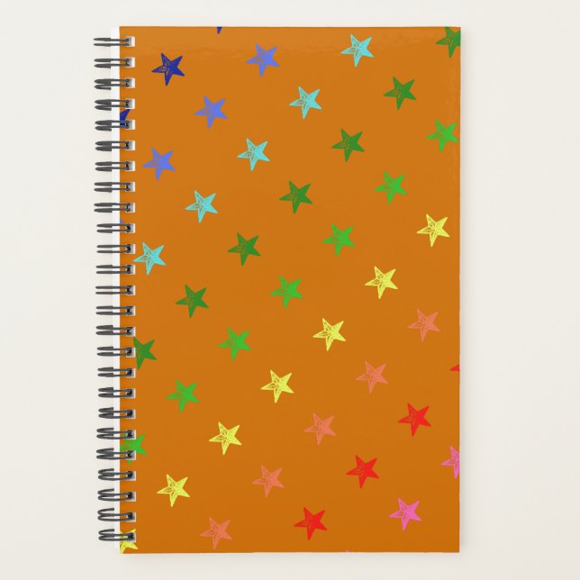 Multicolor Crayon Stars Planer (Vorderseite)