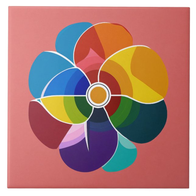 Multicolor-Design Fliese (Vorderseite)