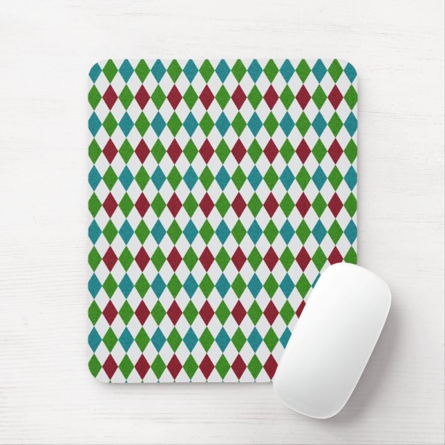 Multicolor Diamond Glitzer Mousepad (Mit Mouse)