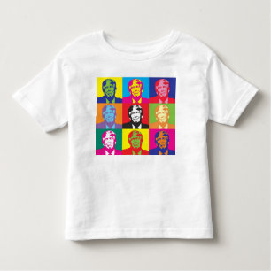 Multicolor Donald Trump Kleinkind T-shirt