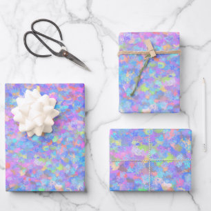 Multicolor Dot Art Geschenkpapier Set