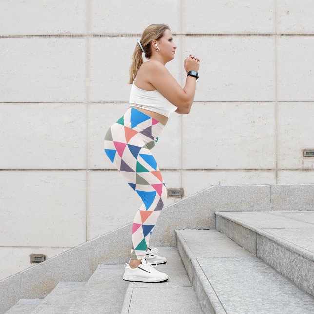 Multicolor-Dreieck Capri Leggings (Von Creator hochgeladen)