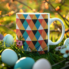 Multicolor-Dreieck-Muster Kaffeetasse