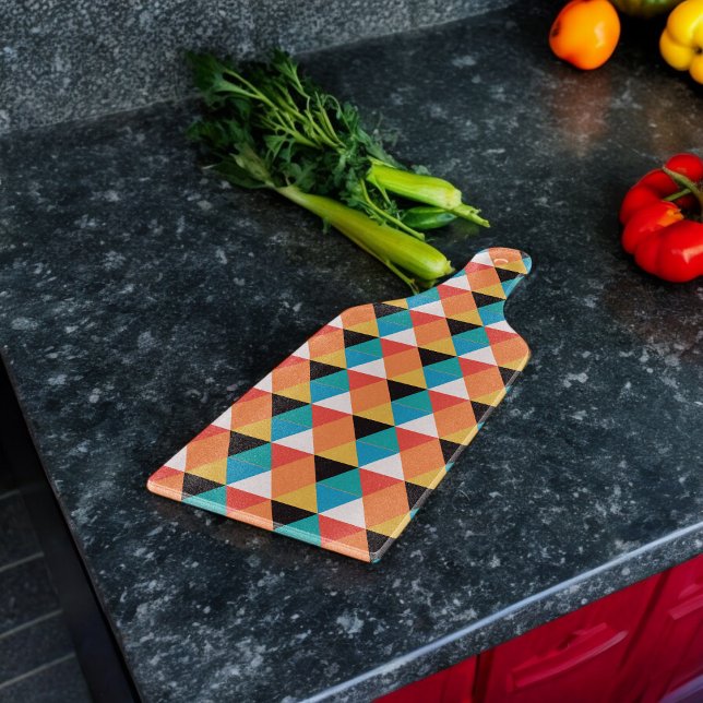 Multicolor-Dreieck-Muster Schneidebrett (Chopping Board)