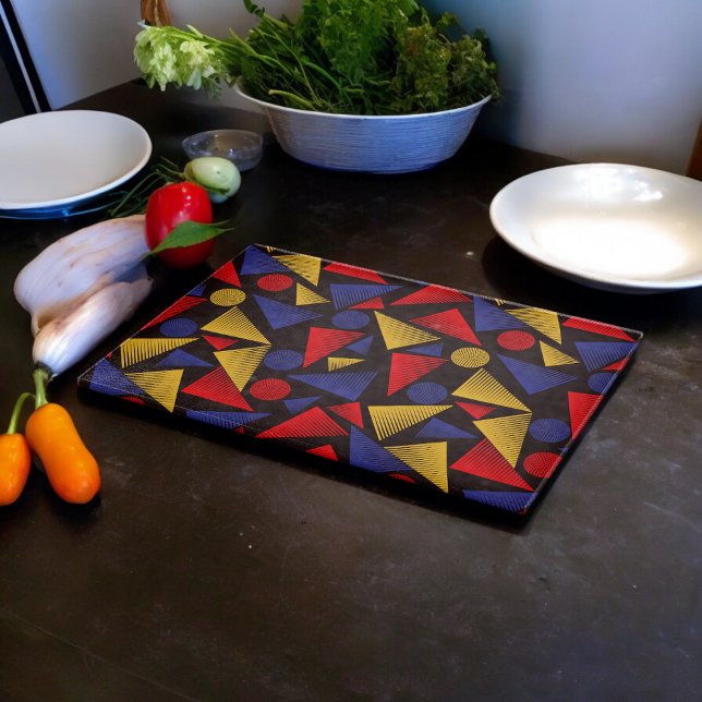 Multicolor-Dreieck-Muster Schneidebrett (Chopping Board)