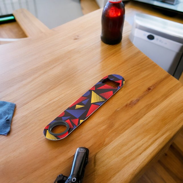 Multicolor-Dreieck-Muster Speed Flaschenöffner (Bottle Openers)