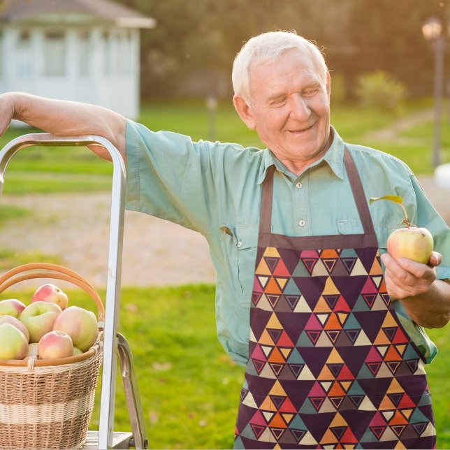 Multicolor-Dreieck-Schnittplatine Schürze (triangle apron)