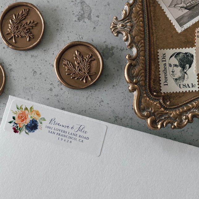 Multicolor Elegante Rücksendeadresse  (Von Creator hochgeladen)