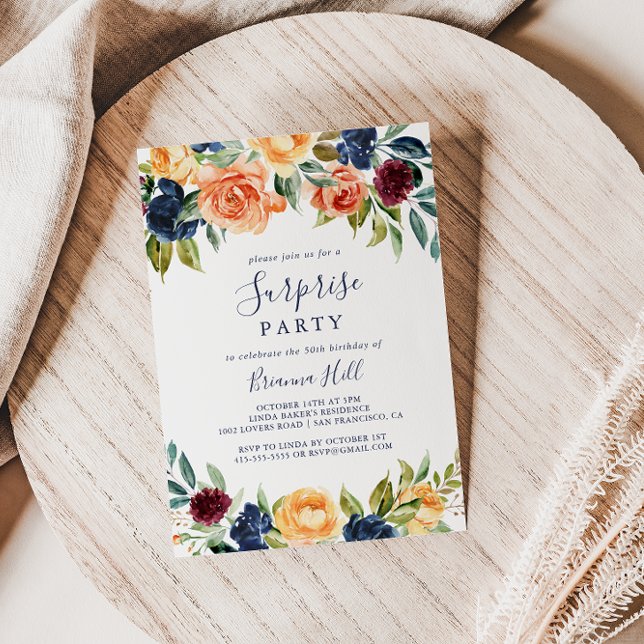 Multicolor Elegantes Party Einladung (Von Creator hochgeladen)