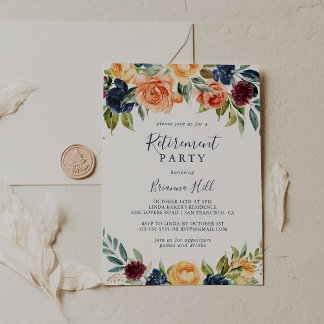 Multicolor Elegantes Party für die Blumenversorgun Einladung