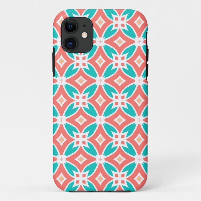 Multicolor-Ethno-Muster Case-Mate iPhone Hülle (Rückseite)