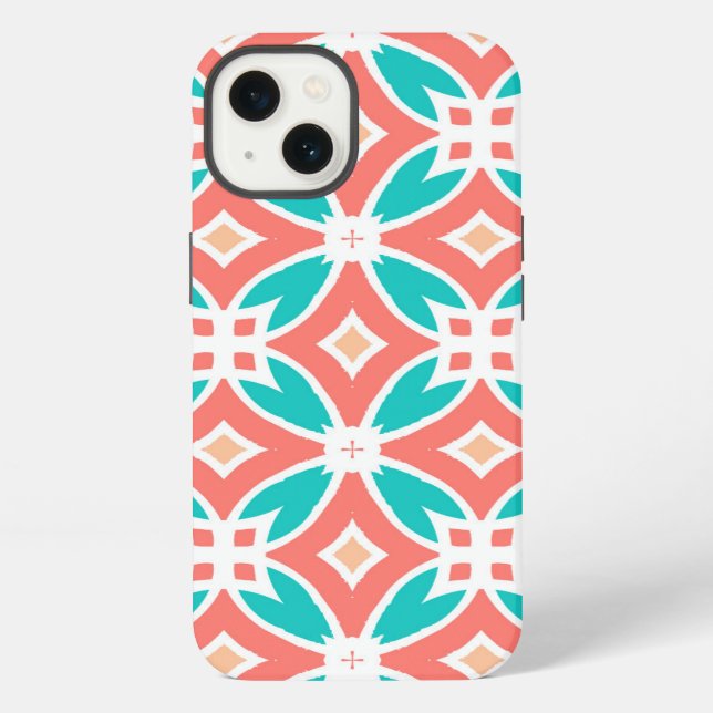 Multicolor-Ethno-Muster iPhone Hülle (Rückseite)