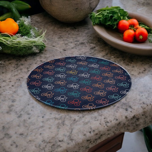 Multicolor-Fahrradmuster Schneidebrett (Chopping Board)