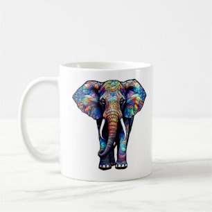 Multicolor-Festgläser-Elephant 3 Kaffeetasse