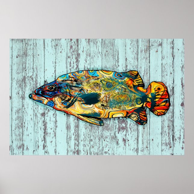 Multicolor Fish 2 Poster (Vorne)