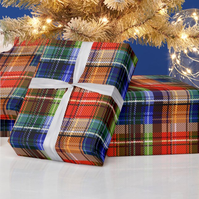 Multicolor Flannel Kariert Tartan Muster Geschenkpapier (Von Creator hochgeladen)