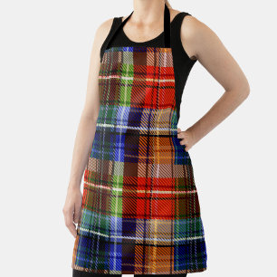 Multicolor Flannel Kariert Tartan Muster Schürze