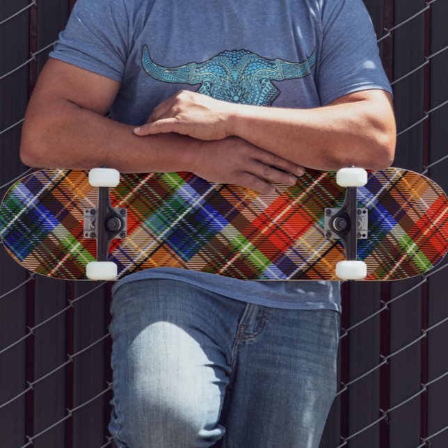 Multicolor Flannel Kariert Tartan Muster Skateboard (Von Creator hochgeladen)