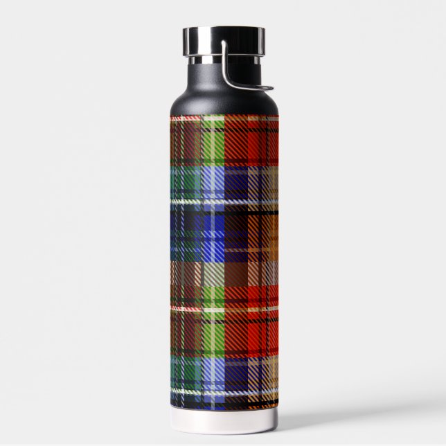 Multicolor Flannel Kariert Tartan Muster Trinkflasche (Links)