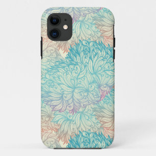 Multicolor Floral Doodle Muster iPhone 11 Hülle
