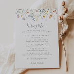 Multicolor Floral Wedding Kissing Menu Game Card<br><div class="desc">Diese bunte,  blumengeschmückte Spielkarte ist ideal für einen modernen Hochzeitsempfang. Das Design ist in Aquarellfarbe,  Rosa,  Rosa,  lila,  Marinefarben und Weiß elegante Blume mit smaragdgrünen Blätter.</div>