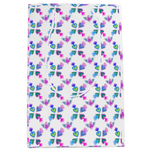 Multicolor Folk Kunst, Dichtung und Musik Mittlere Geschenktüte