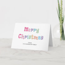 Multicolor Frohe Weihnachtskarte