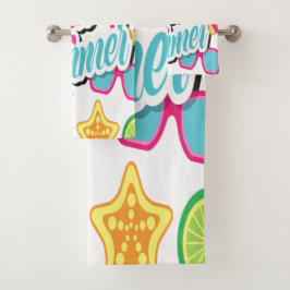 Multicolor Fruchtbadehandtuch-Set Badhandtuch Set