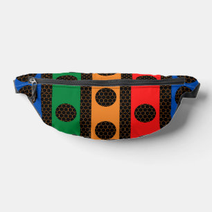 Multicolor Geometric Fanny Pack Bauchtasche