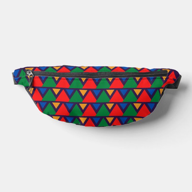 Multicolor Geometric Fanny Pack Bauchtasche (Ablage )