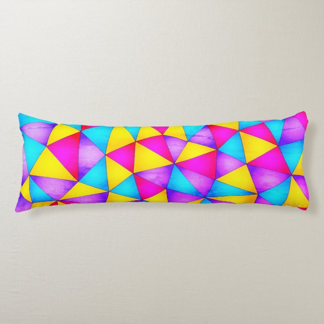 Multicolor geometrische Formen Kissen (Vorderseite)
