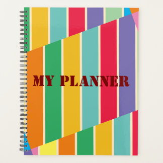Multicolor gestreifter Planner (Notebook). Planer