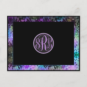 Multicolor Glitter und Sparkles Dankeschön-Karte Postkarte
